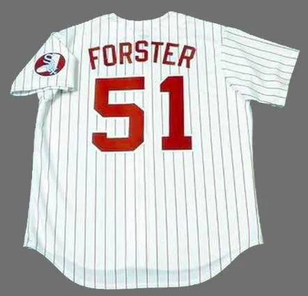 TERRY FORSTER Chicago White Sox 1970’s Majestic Throwback Baseball Jersey 