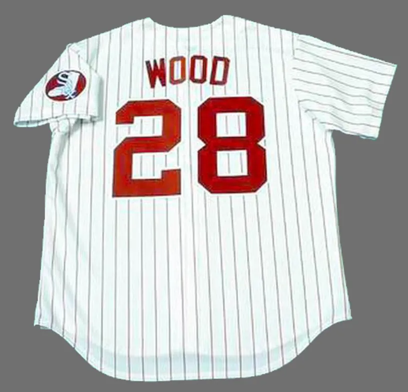WILBUR WOOD Chicago White Sox 1970’s Majestic Throwback Baseball Jersey 