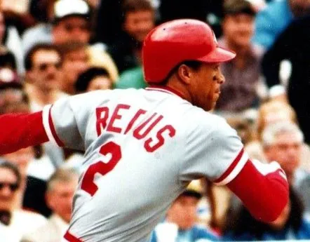 GARY REDUS Cincinnati Reds 1983 Majestic Cooperstown Throwback Baseball Jersey 