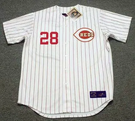VADA PINSON Cincinnati Reds 1967 Home Majestic Baseball Throwback Jersey 