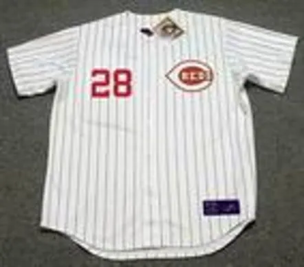 VADA PINSON Cincinnati Reds 1967 Home Majestic Baseball Throwback Jersey 