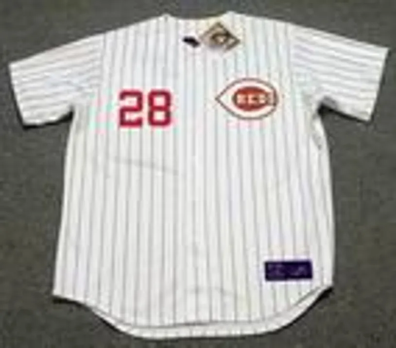 VADA PINSON Cincinnati Reds 1967 Home Majestic Baseball Throwback Jersey 