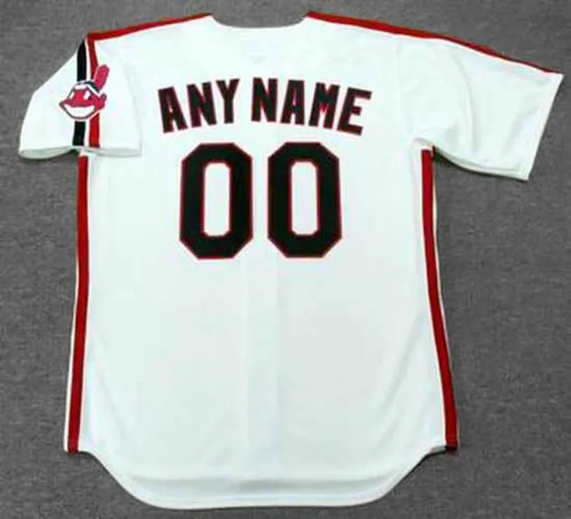 CLEVELAND INDIANS 1990’s Majestic Throwback Home Jersey Customized “Any Name & Number(s)” 