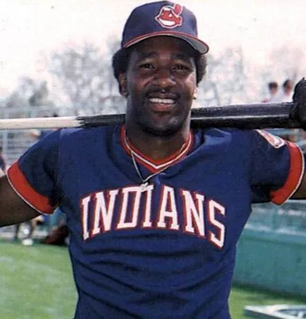 JOE CARTER Cleveland Indians 1984 Majestic Cooperstown Throwback Away Jersey 