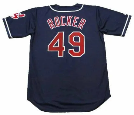 JOHN ROCKER Cleveland Indians 2001 Alternate Majestic Baseball Throwback Jersey 