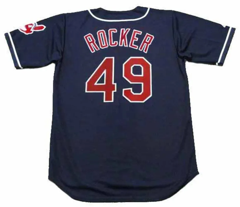 JOHN ROCKER Cleveland Indians 2001 Alternate Majestic Baseball Throwback Jersey 