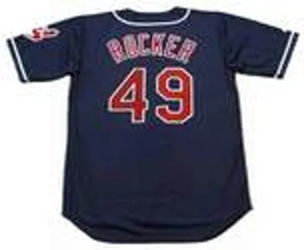 JOHN ROCKER Cleveland Indians 2001 Alternate Majestic Baseball Throwback Jersey 
