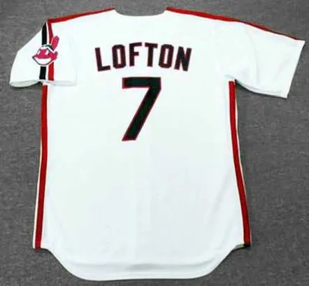 KENNY LOFTON Cleveland Indians 1993 Majestic Throwback Home Baseball Jersey 
