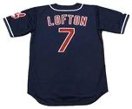 KENNY LOFTON Cleveland Indians 1995 Majestic Throwback Alternate Baseball Jersey 