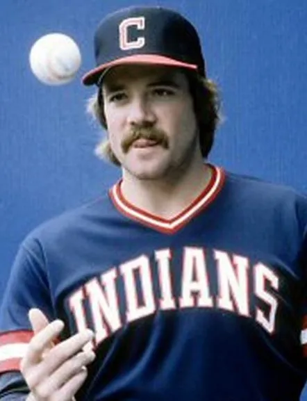 LEN BARKER Cleveland Indians 1982 Majestic Cooperstown Throwback Away Jersey 