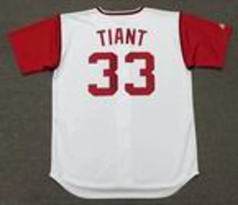 LUIS TIANT Cleveland Indians 1969 Majestic Cooperstown Home Baseball Jersey 