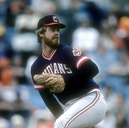 RICK SUTCLIFFE Cleveland Indians 1984 Majestic Cooperstown Throwback Away Jersey 