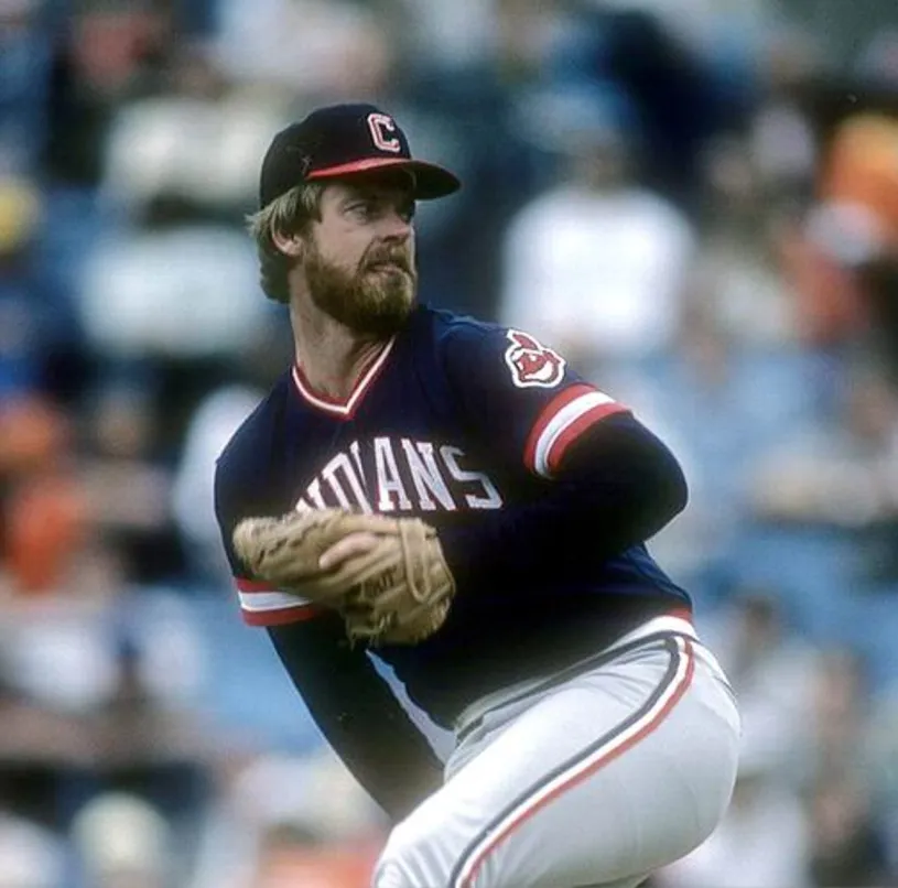 RICK SUTCLIFFE Cleveland Indians 1984 Majestic Cooperstown Throwback Away Jersey 