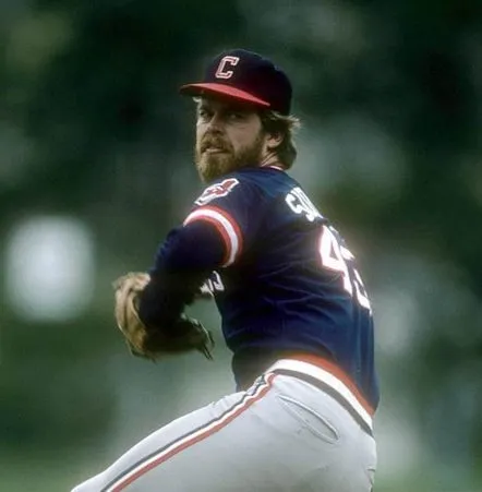 RICK SUTCLIFFE Cleveland Indians 1984 Majestic Cooperstown Throwback Away Jersey 