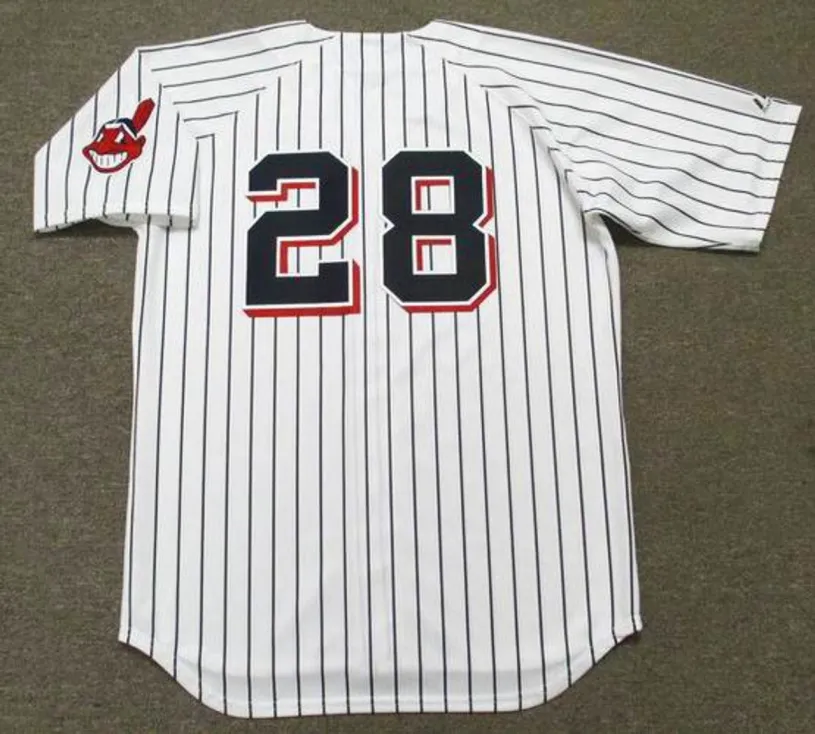 VADA PINSON Cleveland Indians 1970 Majestic Cooperstown Home Baseball Jersey 