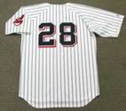 VADA PINSON Cleveland Indians 1970 Majestic Cooperstown Home Baseball Jersey 
