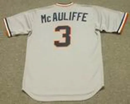 DICK McAULIFFE Detroit Tigers 1972 Majestic Cooperstown Throwback Away Baseball Jersey 