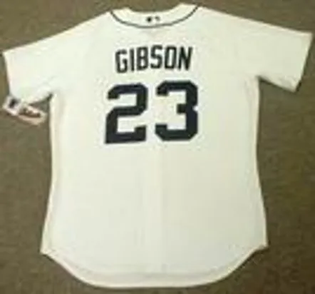 KIRK GIBSON Detroit Tigers Majestic Athletic AUTHENTIC Home Baseball Jersey 