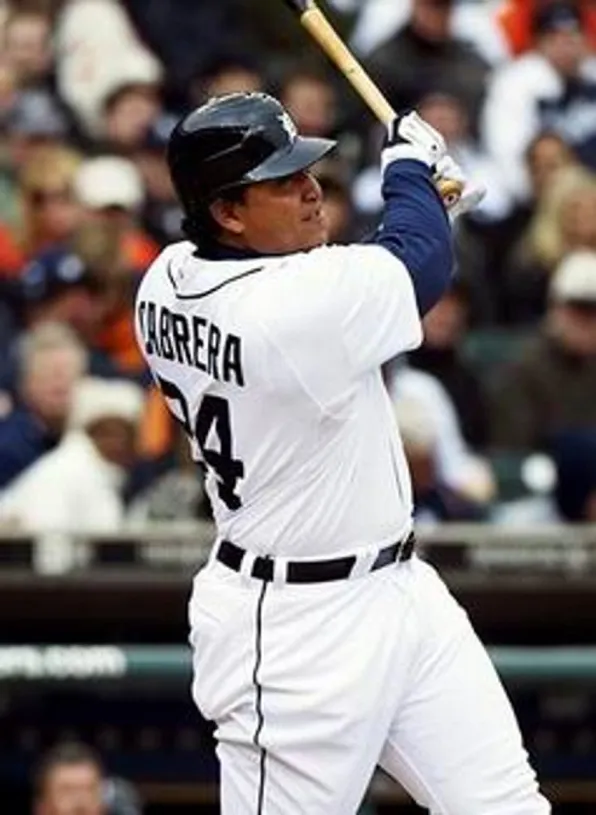 MIGUEL CABRERA Detroit Tigers 2008 Majestic Throwback Home Baseball Jersey 