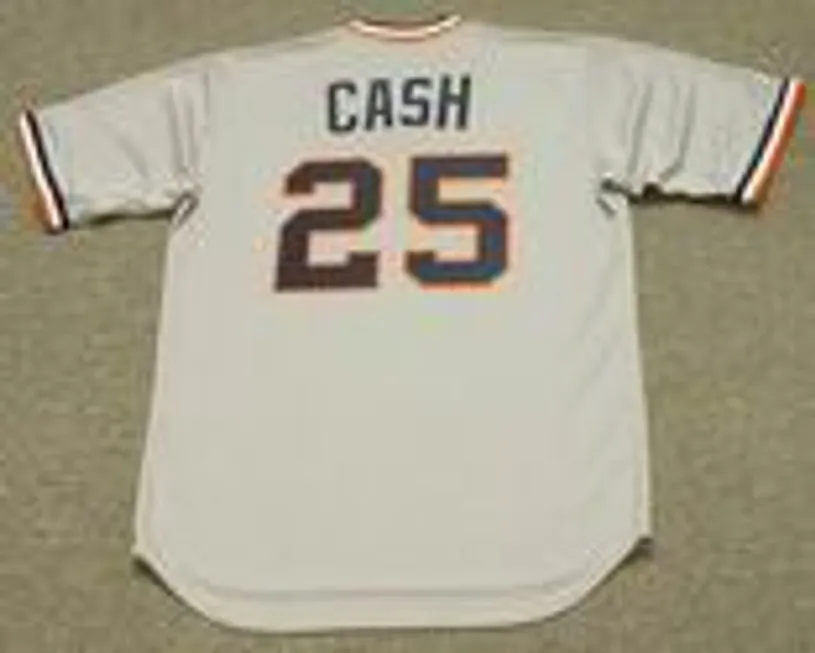 NORM CASH Detroit Tigers 1972 Majestic Cooperstown Throwback Away Baseball Jersey 