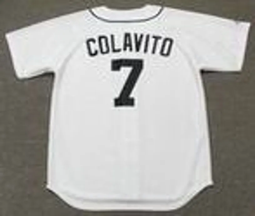 ROCKY COLAVITO Detroit Tigers 1960’s Majestic Throwback Home Baseball Jersey 