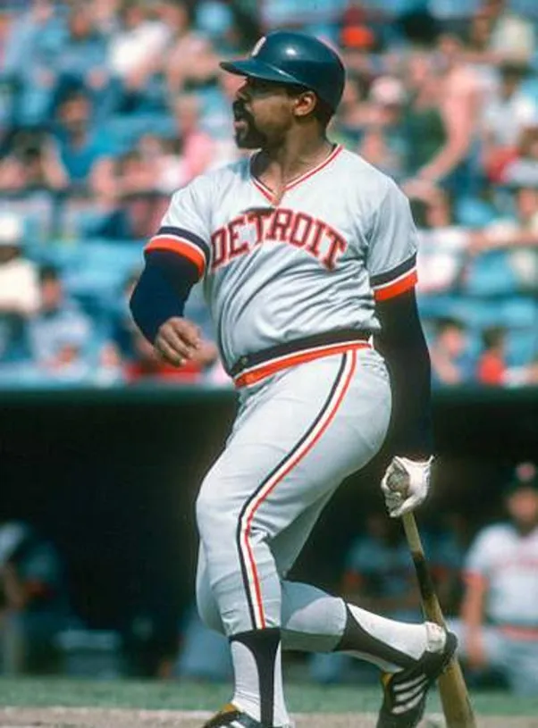 WILLIE HORTON Detroit Tigers 1972 Away Majestic Throwback Baseball Jersey 