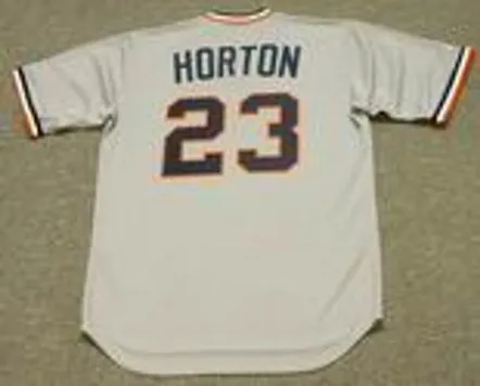 WILLIE HORTON Detroit Tigers 1972 Away Majestic Throwback Baseball Jersey 