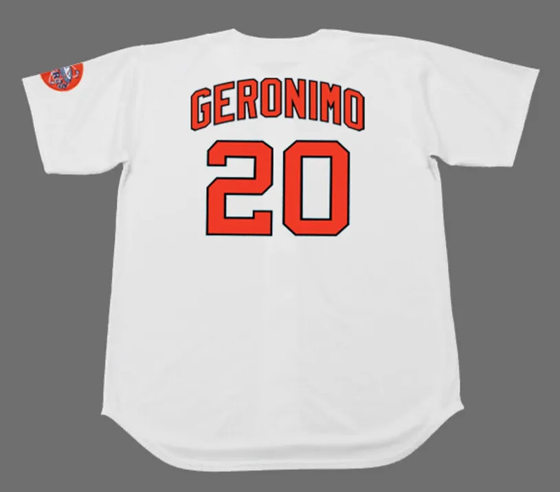 CESAR GERONIMO Houston Astros 1971 Majestic Cooperstown Home Baseball Jersey 
