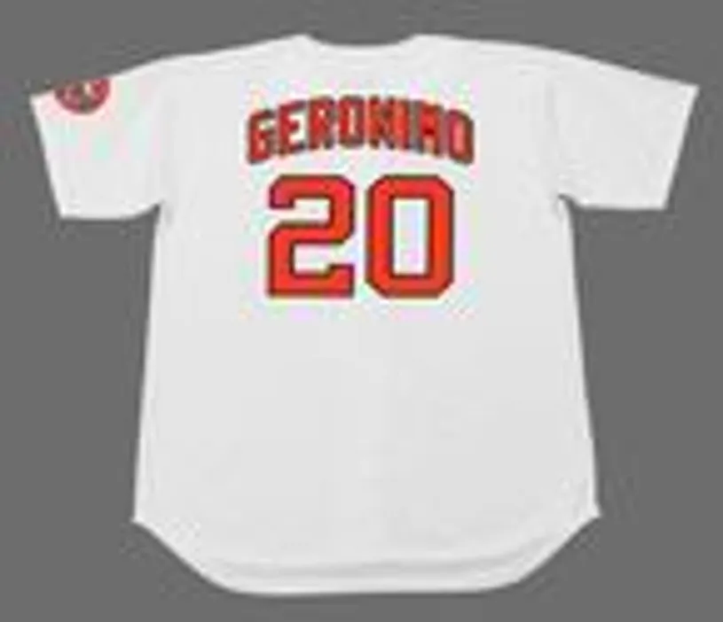 CESAR GERONIMO Houston Astros 1971 Majestic Cooperstown Home Baseball Jersey 