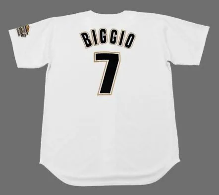 CRAIG BIGGIO Houston Astros 1994 Majestic Throwback Home Baseball Jersey 