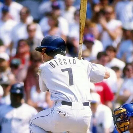 CRAIG BIGGIO Houston Astros 1994 Majestic Throwback Home Baseball Jersey 