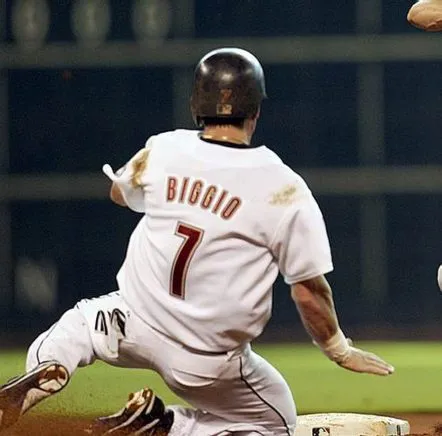 CRAIG BIGGIO Houston Astros 2002 Majestic Throwback Home Baseball Jersey 