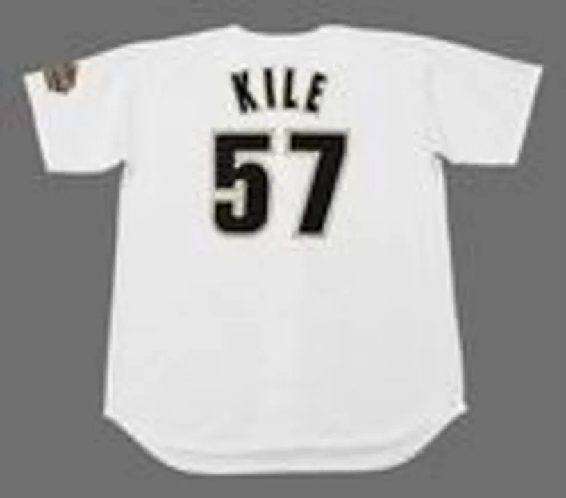 DARRYL KILE Houston Astros 1994 Home Majestic Baseball Throwback Jersey 