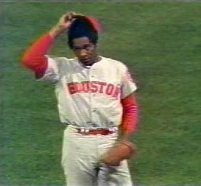 DON WILSON Houston Astros 1971 Majestic Cooperstown Away Baseball Jersey 