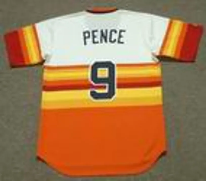 HUNTER PENCE Houston Astros 1980’s Majestic Cooperstown Throwback Baseball Jersey 