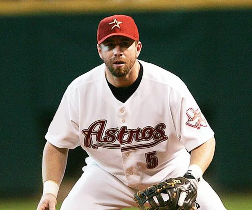 JEFF BAGWELL Houston Astros 2002 Majestic Throwback Home Baseball Jersey 