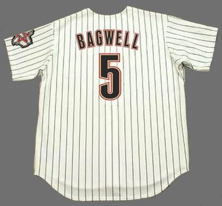 JEFF BAGWELL Houston Astros 2004 Home Majestic Baseball Throwback Jersey 