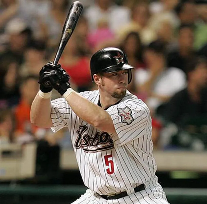 JEFF BAGWELL Houston Astros 2004 Home Majestic Baseball Throwback Jersey 