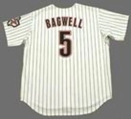 JEFF BAGWELL Houston Astros 2004 Home Majestic Baseball Throwback Jersey 