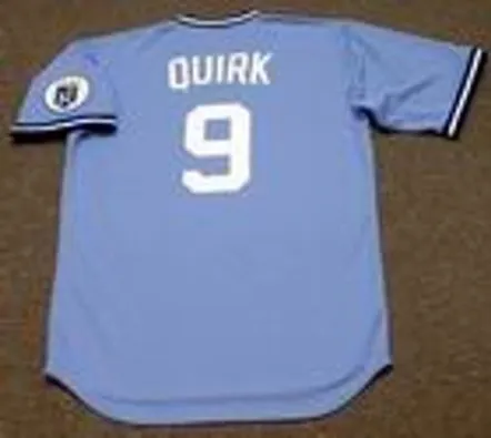JAMIE QUIRK Kansas City Royals 1980 Majestic Cooperstown Throwback Baseball Jersey 