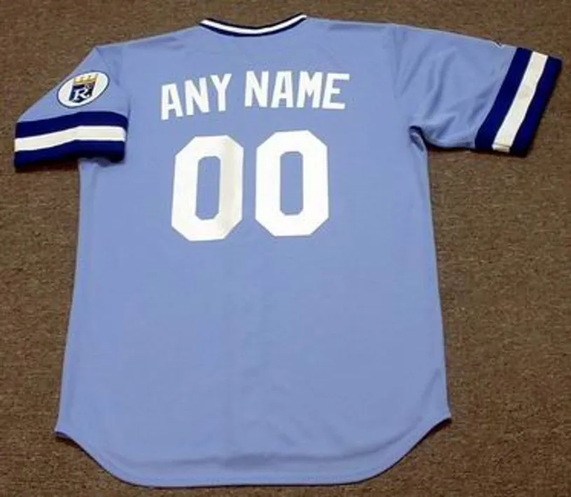 KANSAS CITY ROYALS 1980’s Majestic Cooperstown Away Jersey Customized “Any Name & Number(s)” 
