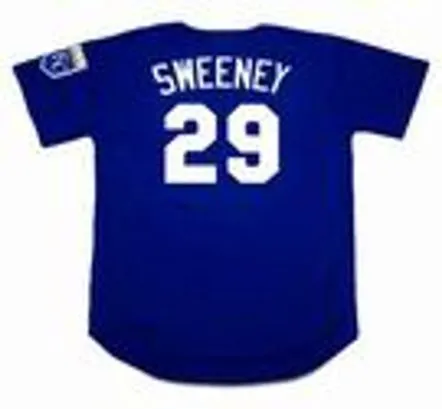 MIKE SWEENEY Kansas City Royals 2002 Alternate Majestic Throwback Baseball Jersey 