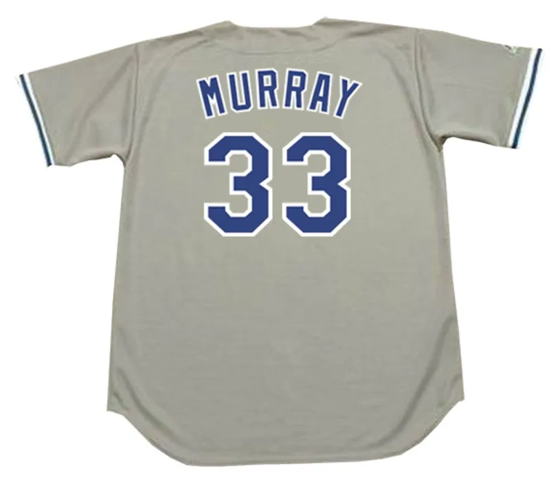 EDDIE MURRAY Los Angeles Dodgers 1990 Majestic Throwback Away Baseball Jersey 