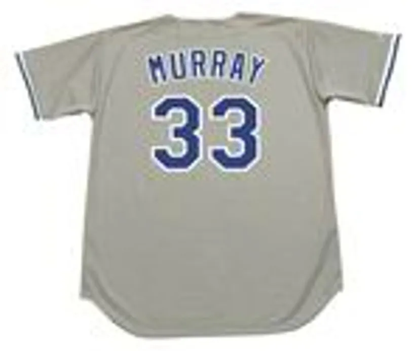 EDDIE MURRAY Los Angeles Dodgers 1990 Majestic Throwback Away Baseball Jersey 