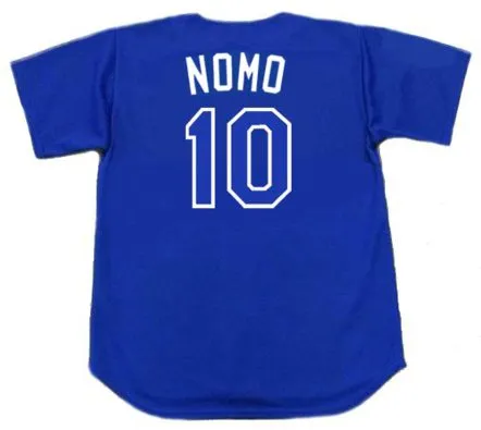 HIDEO NOMO Los Angeles Dodgers 2003 Majestic Baseball Throwback Jersey 