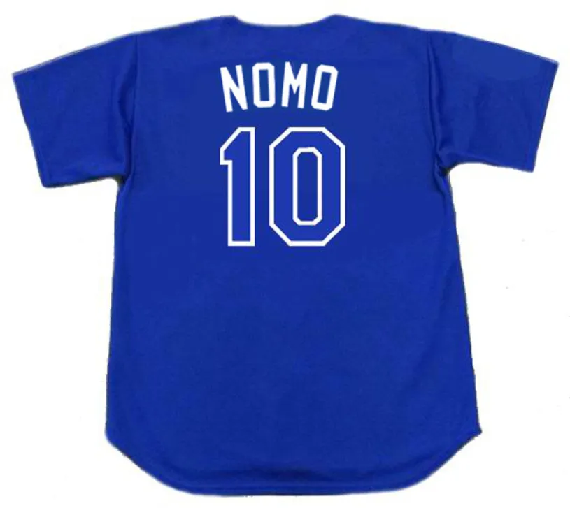 HIDEO NOMO Los Angeles Dodgers 2003 Majestic Baseball Throwback Jersey 