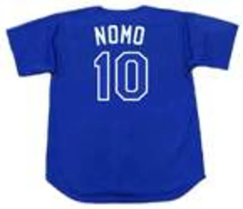 HIDEO NOMO Los Angeles Dodgers 2003 Majestic Baseball Throwback Jersey 