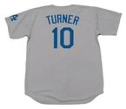 JUSTIN TURNER Los Angeles Dodgers 2016 Majestic Away Baseball Jersey 