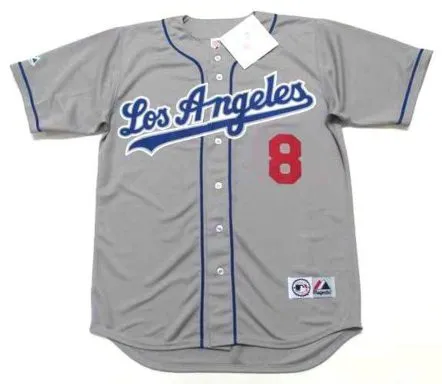 KOBE BRYANT Los Angeles Dodgers 1990’s Away Majestic Throwback Baseball Jersey 