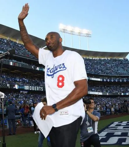 KOBE BRYANT Los Angeles Dodgers 1990’s Away Majestic Throwback Baseball Jersey 